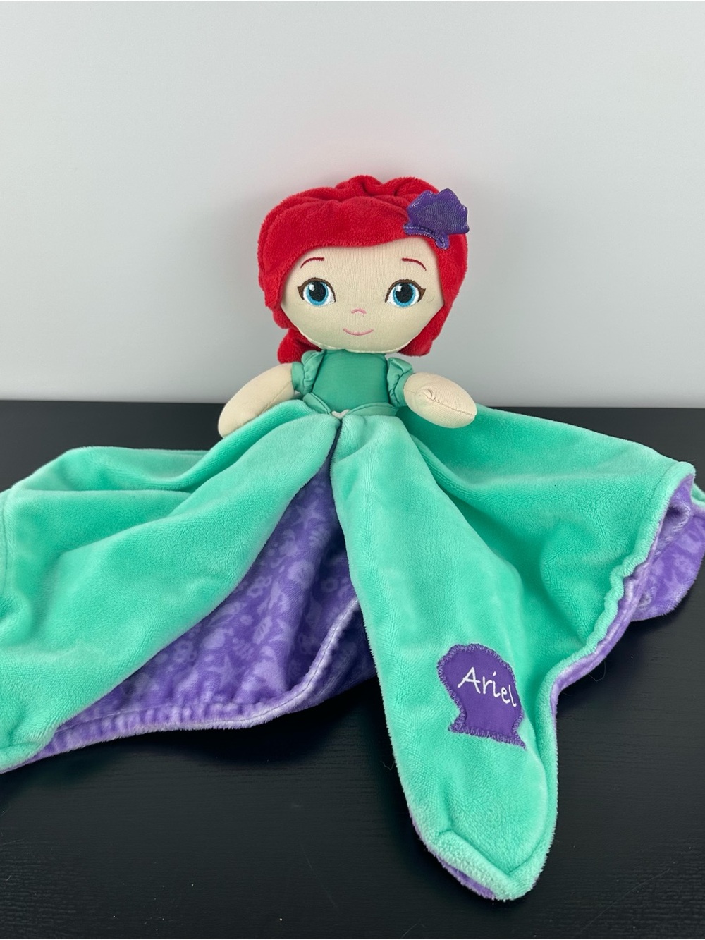 Ariel Little Mermaid Baby Lovey Security Blanket Plush Kids Preferred 13"